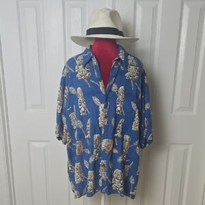 Reyn Spooner "Art Of Eddy Y" Aloha Buttin Down Shirt Men XL